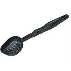 Vollrath 6oz Black Perforated Nylon Spoon